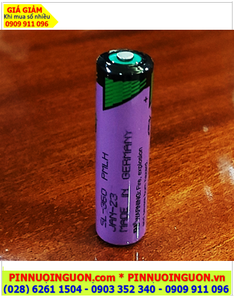 Tadiran SL-360; Pin nuôi nguồn PLC Tadiran SL-360 (14mmx50mm) lithium 3.6v AA 2400mAh chính hãng _Xuất xứ ĐỨC 